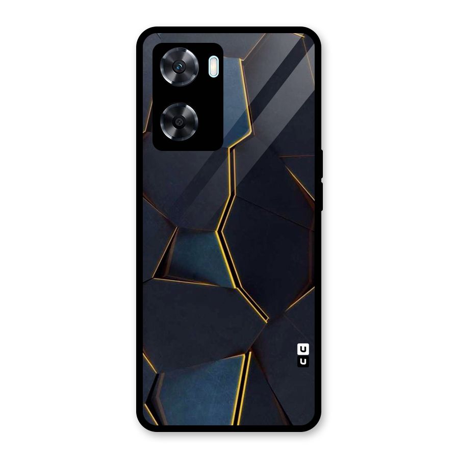 Royal Abstract Glass Back Case for Oppo A77