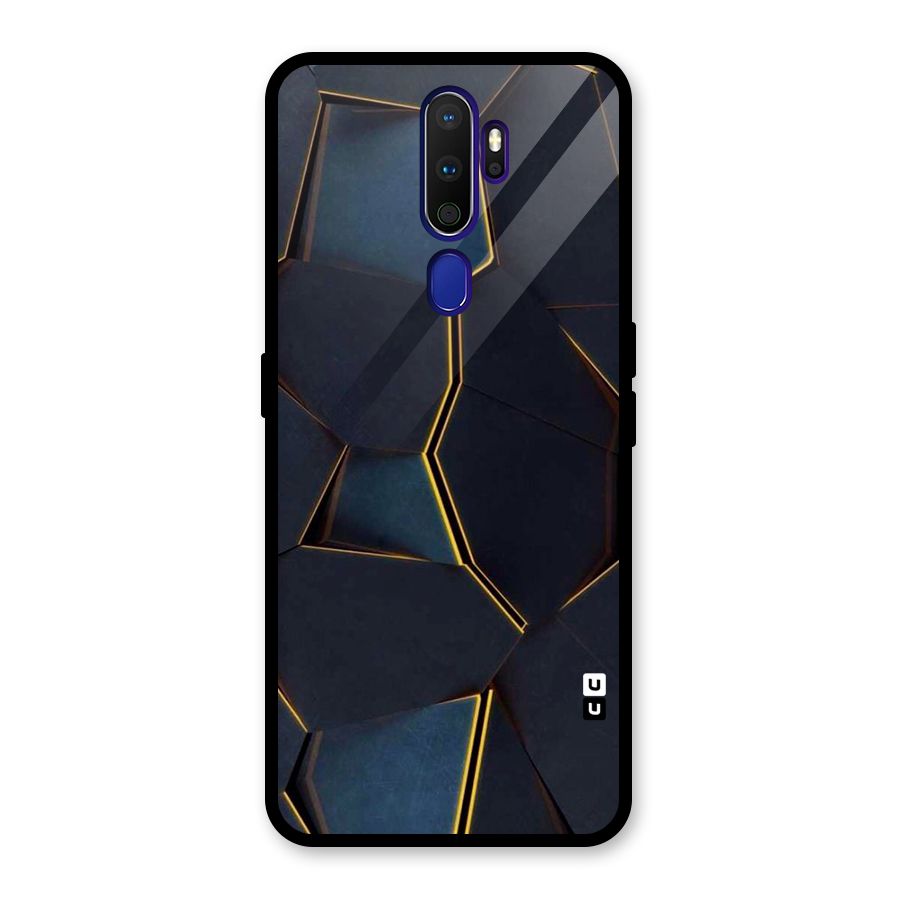 Royal Abstract Glass Back Case for Oppo A9 (2020)
