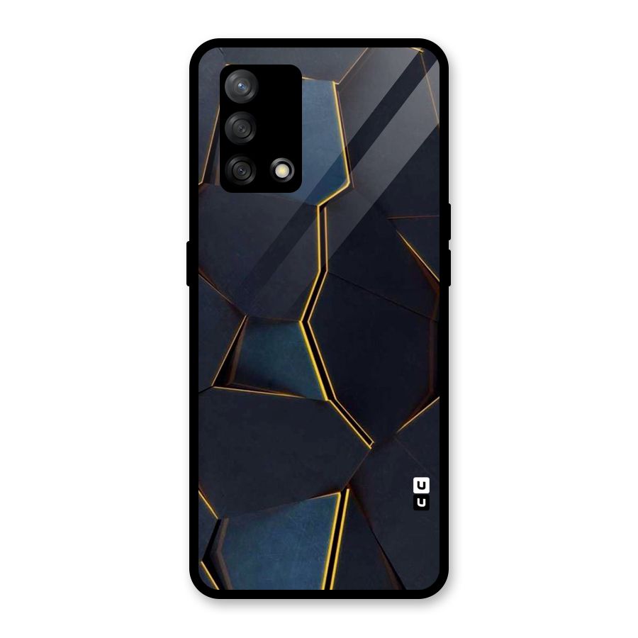 Royal Abstract Glass Back Case for Oppo F19