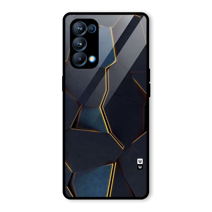 Royal Abstract Glass Back Case for Oppo Reno5 Pro 5G