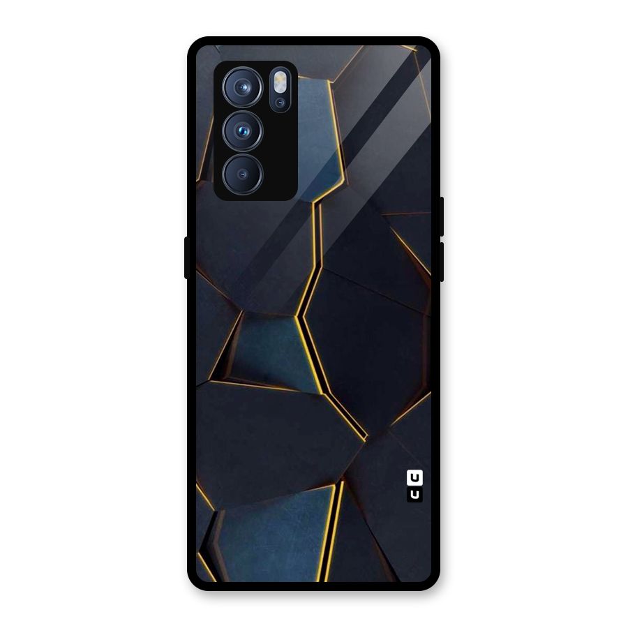 Royal Abstract Glass Back Case for Oppo Reno6 Pro 5G