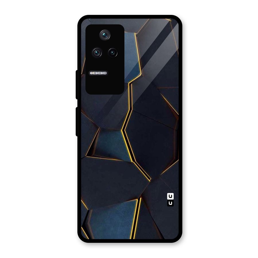 Royal Abstract Glass Back Case for Poco F4 5G