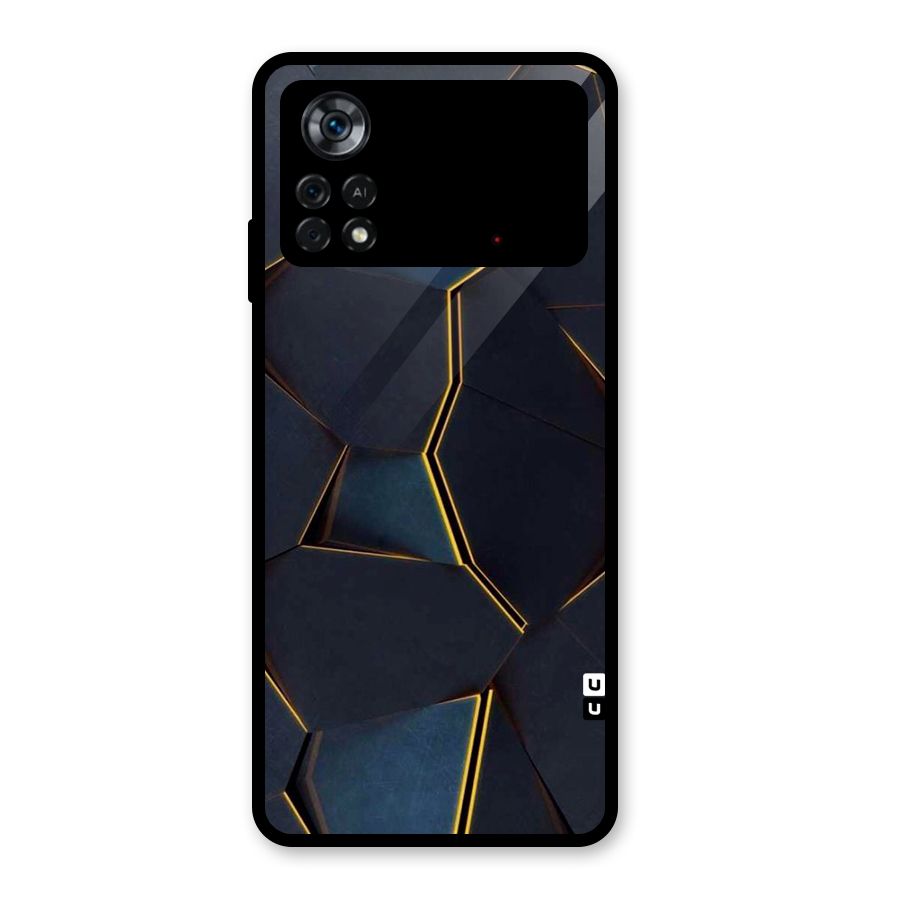Royal Abstract Glass Back Case for Poco X4 Pro 5G