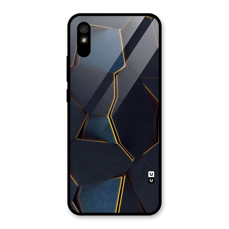 Royal Abstract Glass Back Case for Redmi 9i