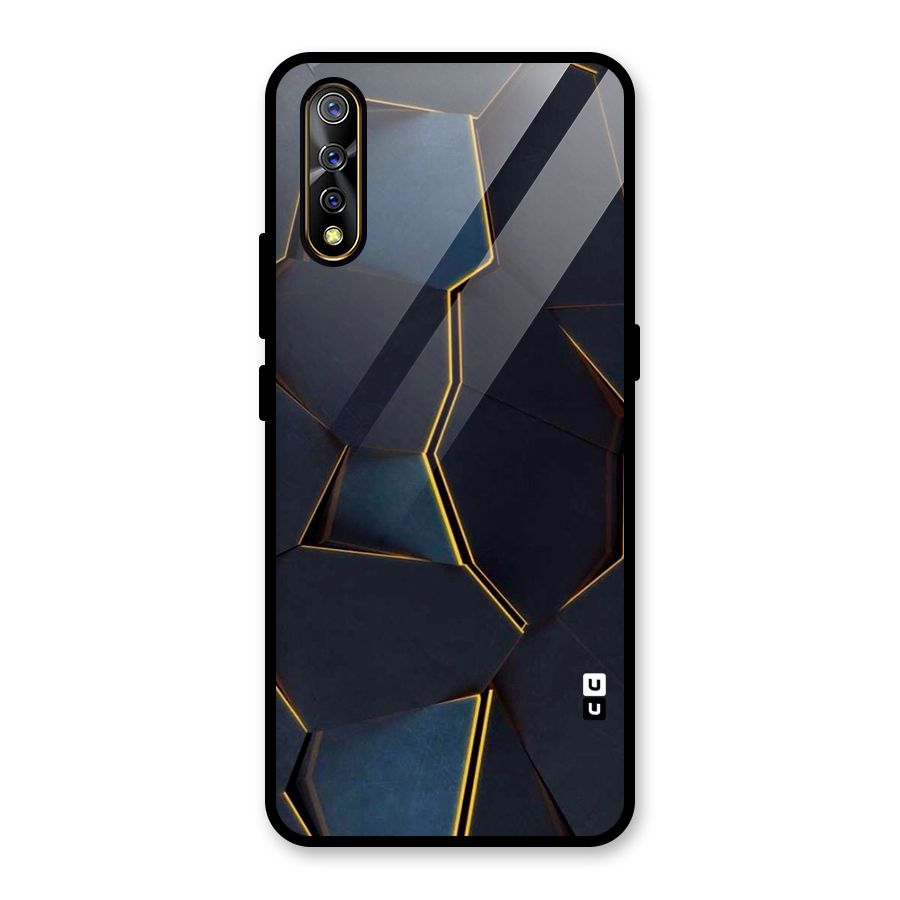 Royal Abstract Glass Back Case for Vivo S1