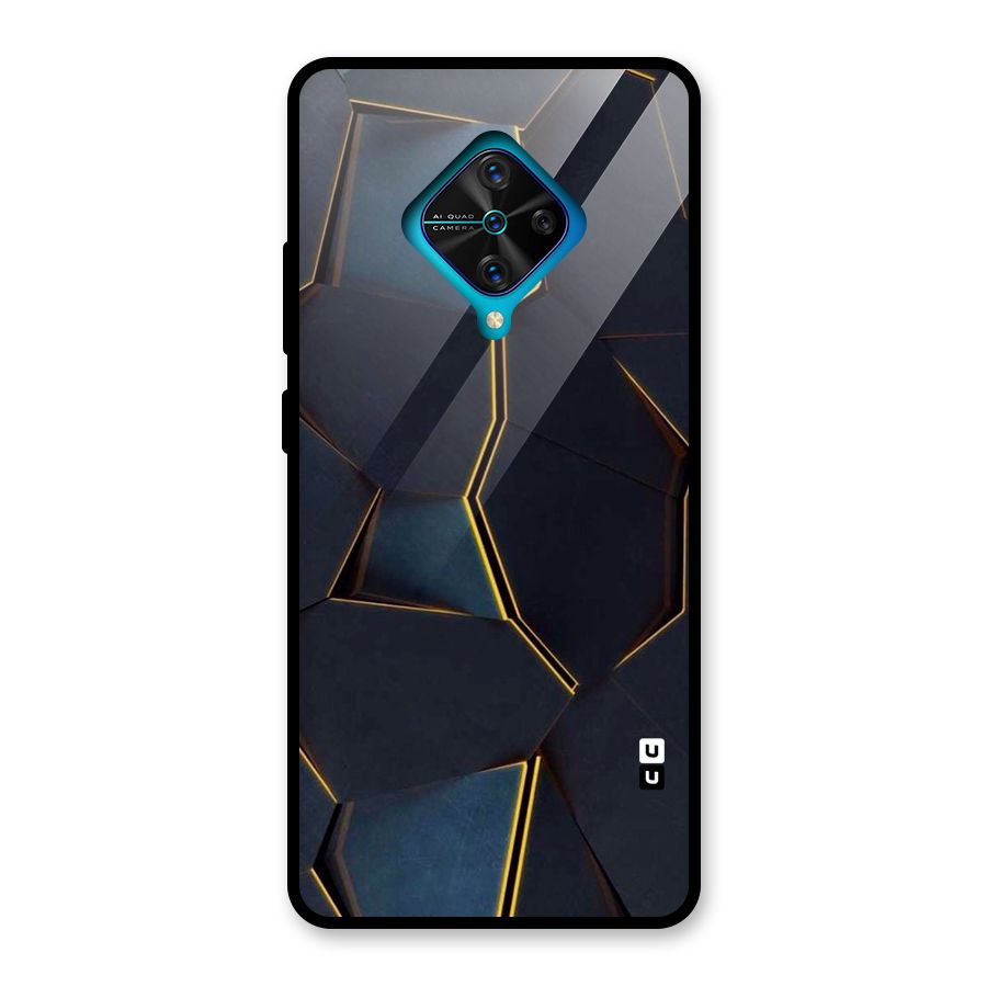 Royal Abstract Glass Back Case for Vivo S1 Pro