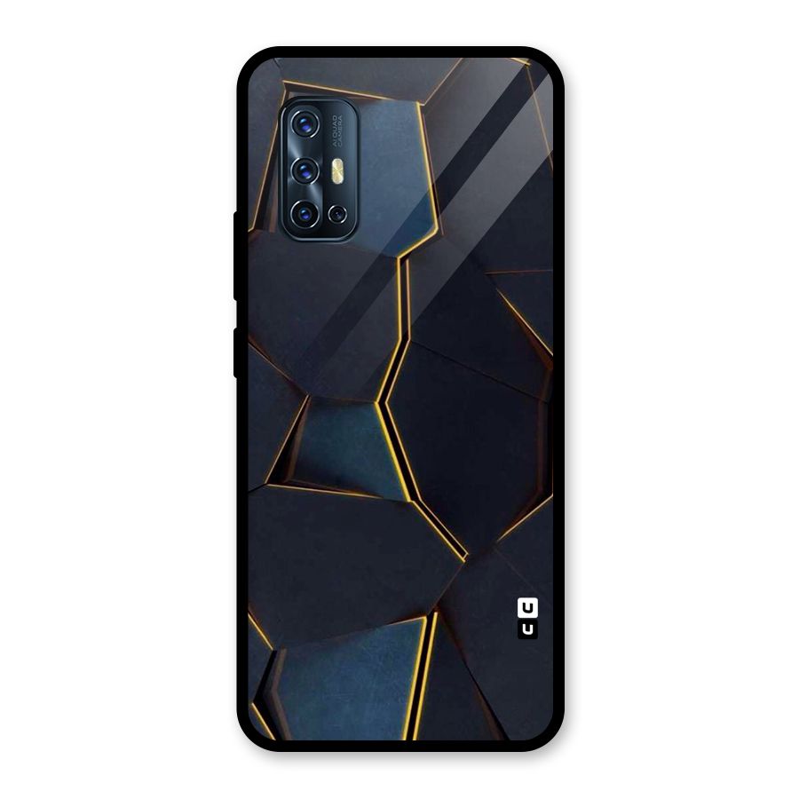 Royal Abstract Glass Back Case for Vivo V17