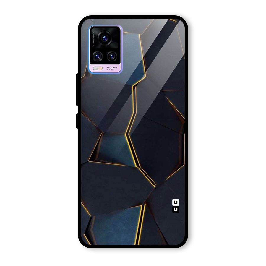 Royal Abstract Glass Back Case for Vivo V20 Pro