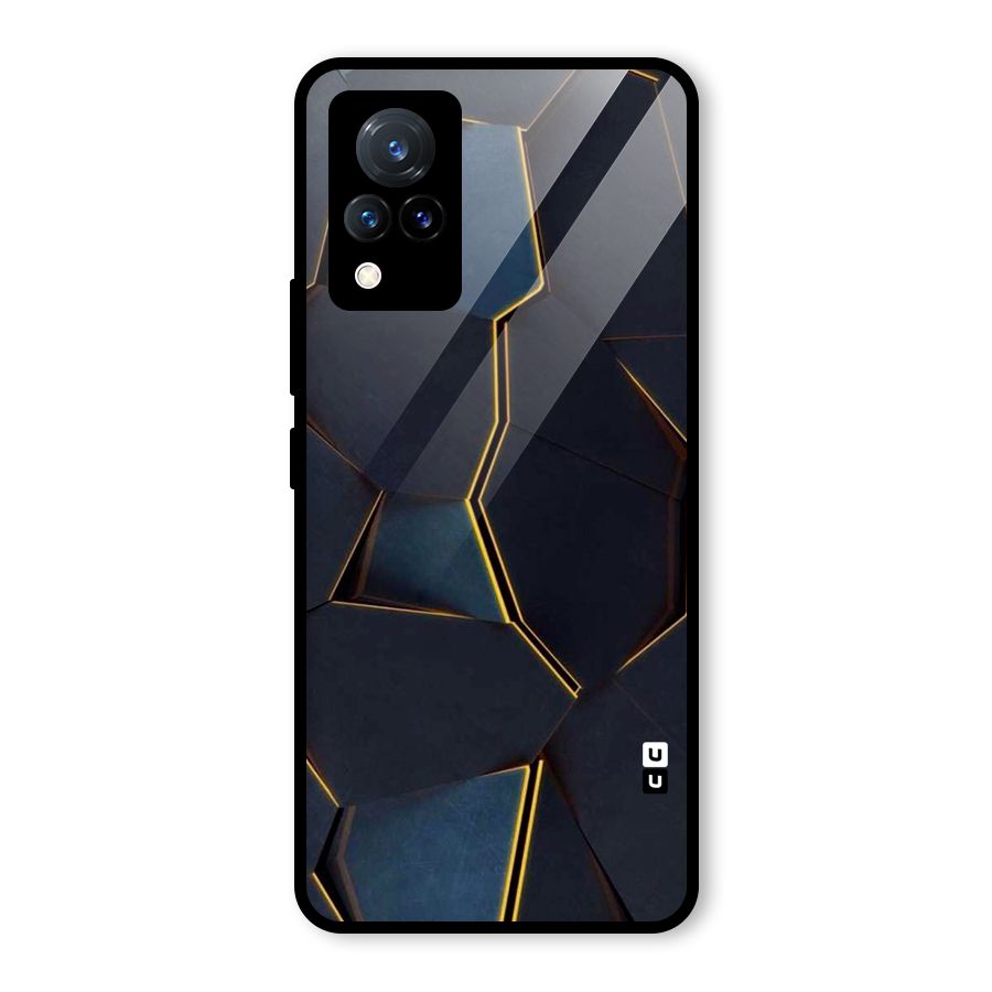 Royal Abstract Glass Back Case for Vivo V21 5G
