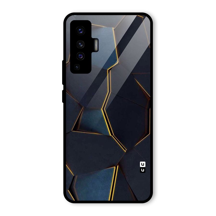 Royal Abstract Glass Back Case for Vivo X50