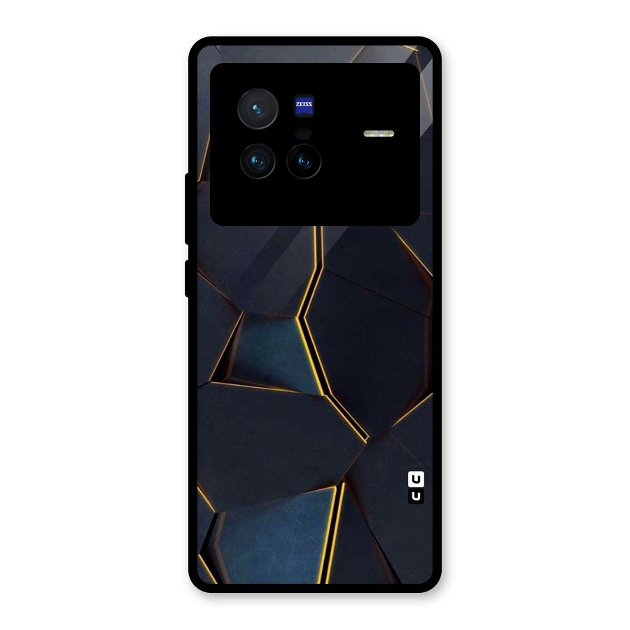 Royal Abstract Glass Back Case for Vivo X80