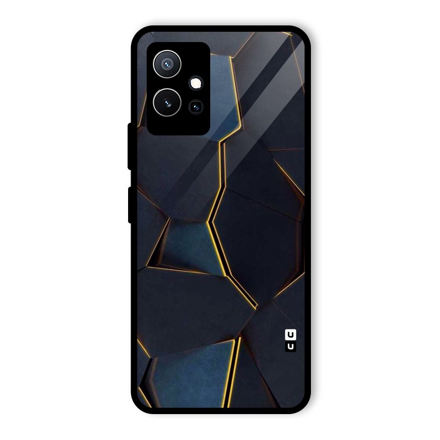 Royal Abstract Glass Back Case for Vivo Y75 5G