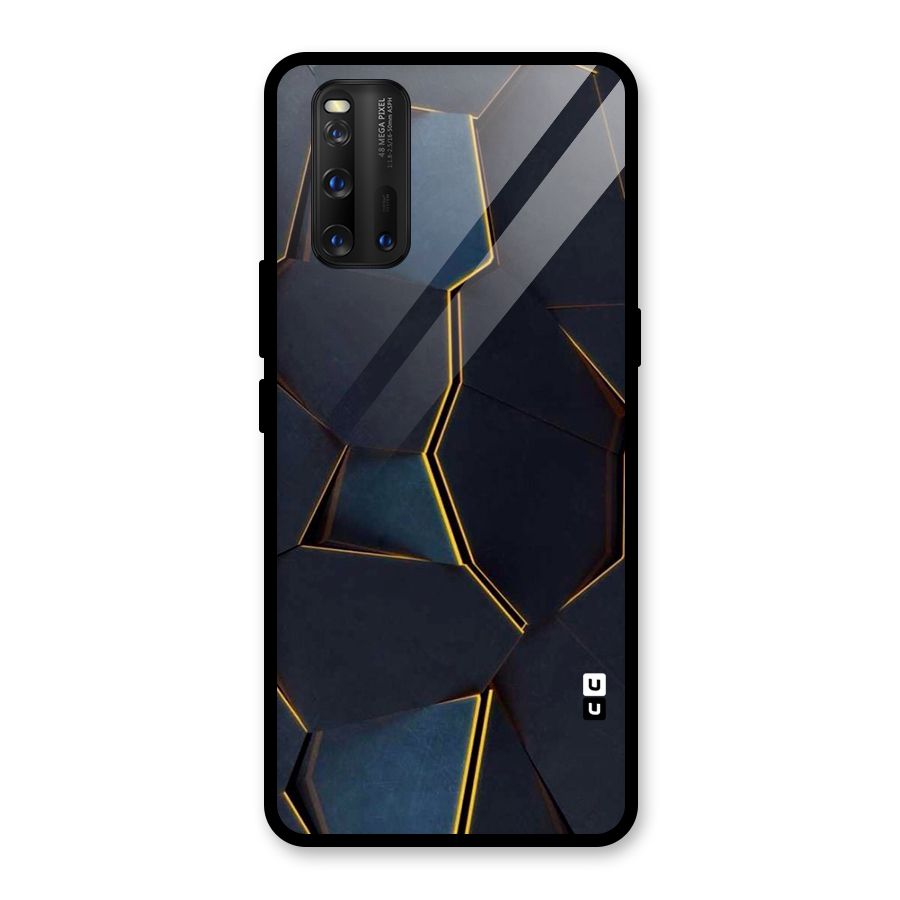 Royal Abstract Glass Back Case for Vivo iQOO 3