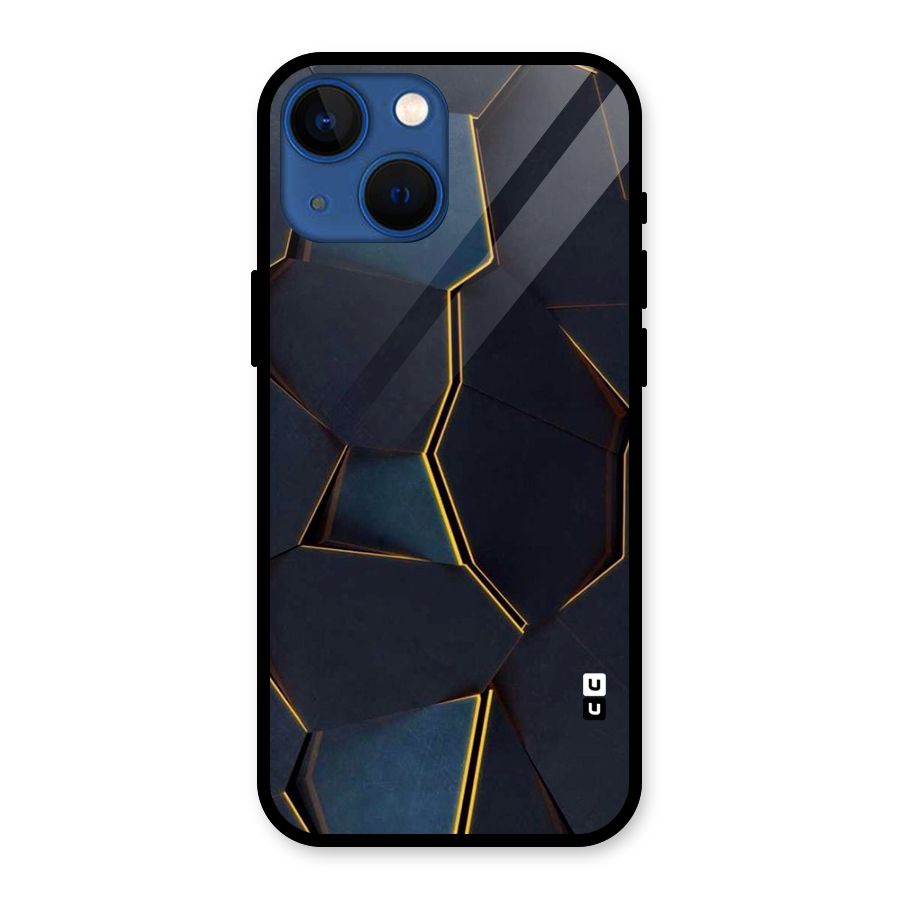 Royal Abstract Glass Back Case for iPhone 13 Mini