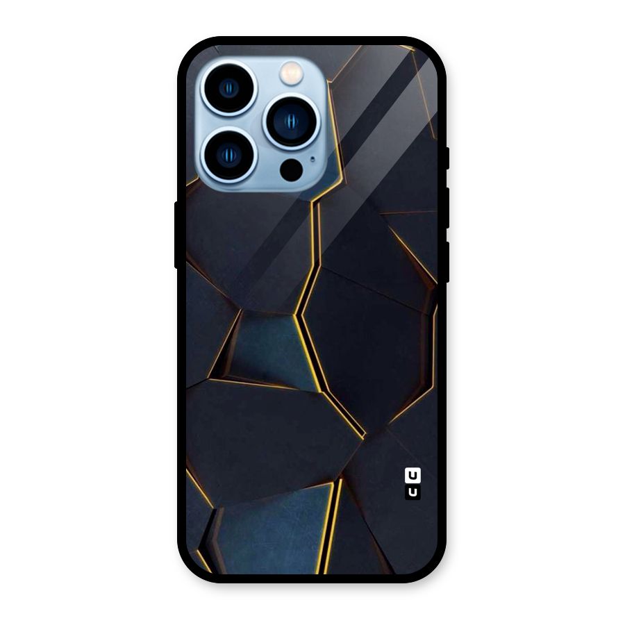Royal Abstract Glass Back Case for iPhone 13 Pro