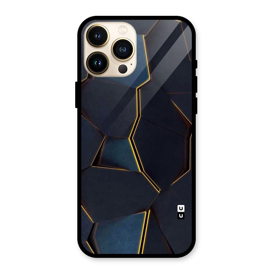 Royal Abstract Glass Back Case for iPhone 13 Pro Max