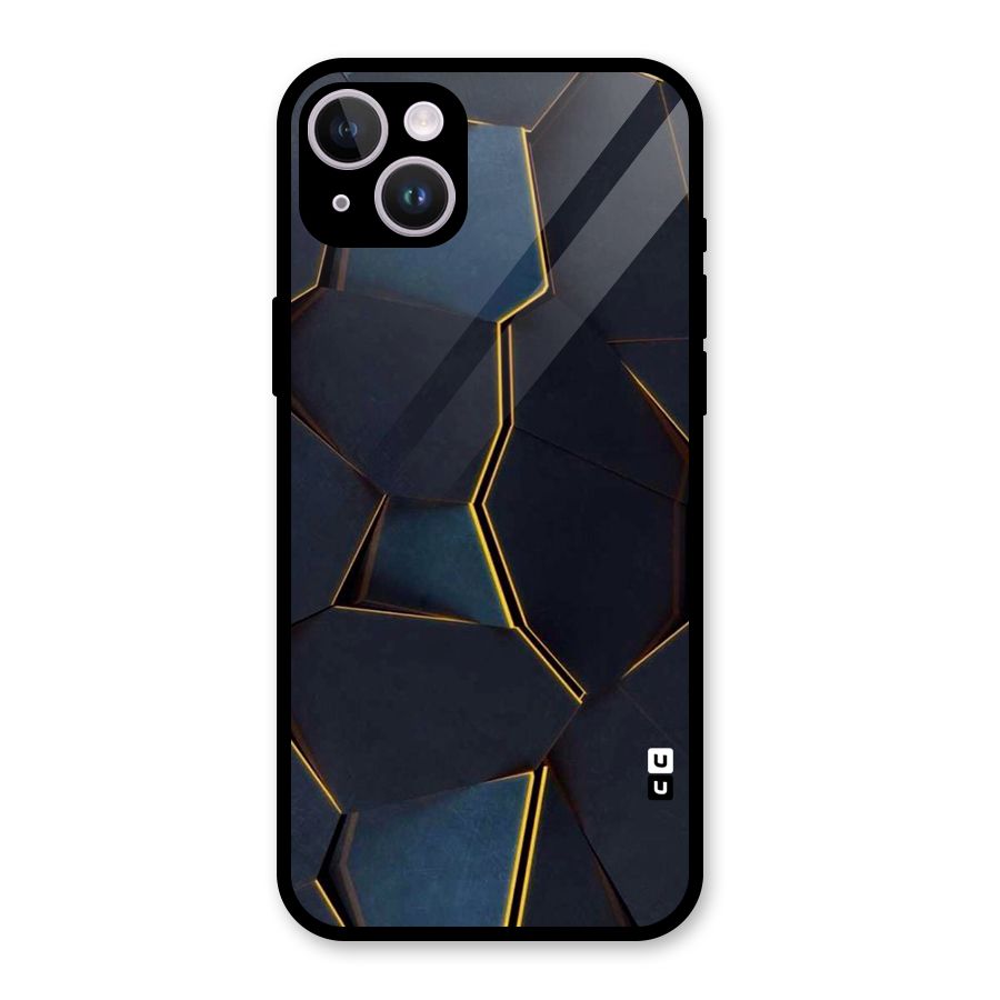 Royal Abstract Glass Back Case for iPhone 14 Plus