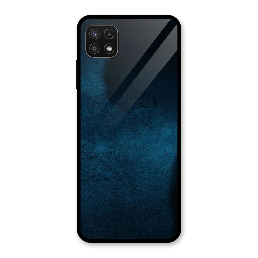 Royal Blue Glass Back Case for Galaxy A22 5G
