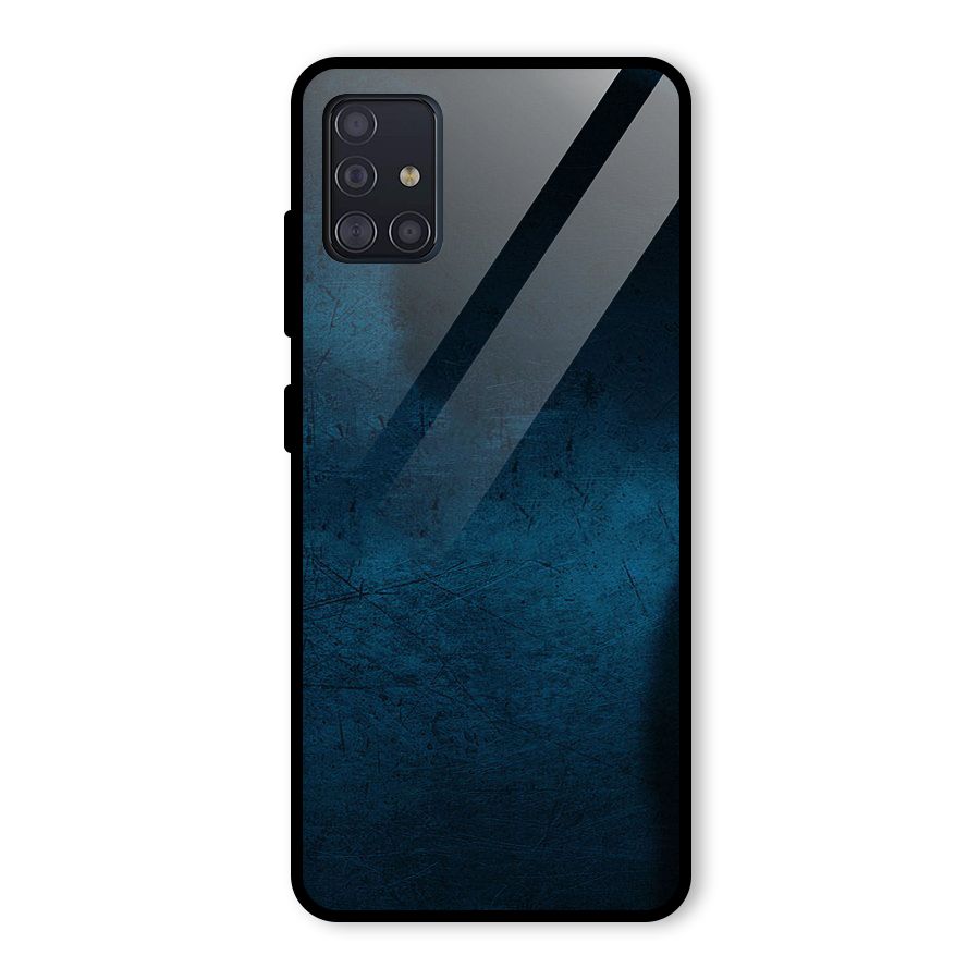 Royal Blue Glass Back Case for Galaxy A51