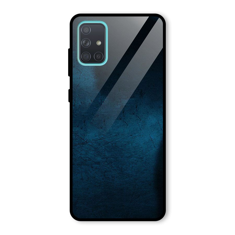 Royal Blue Glass Back Case for Galaxy A71