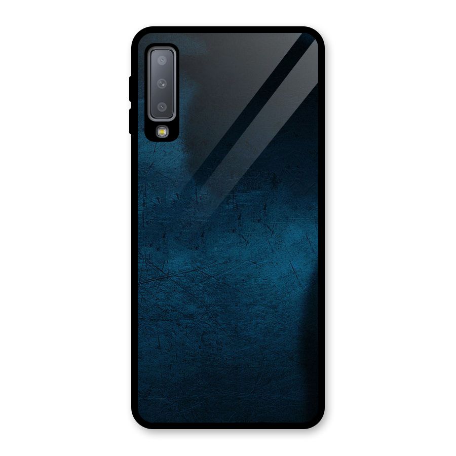 Royal Blue Glass Back Case for Galaxy A7 (2018)
