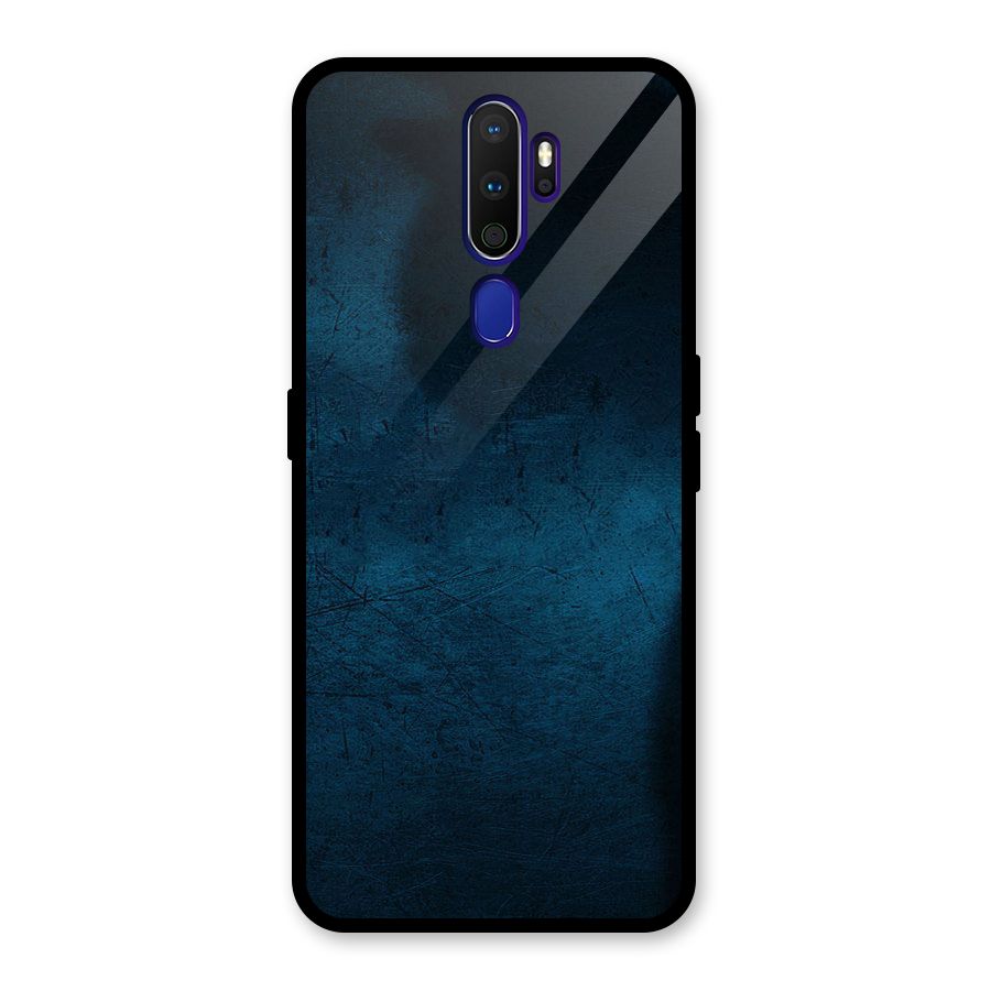 Royal Blue Glass Back Case for Oppo A9 (2020)