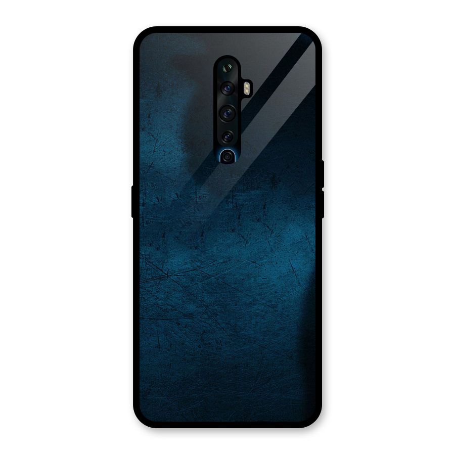 Royal Blue Glass Back Case for Oppo Reno2 F