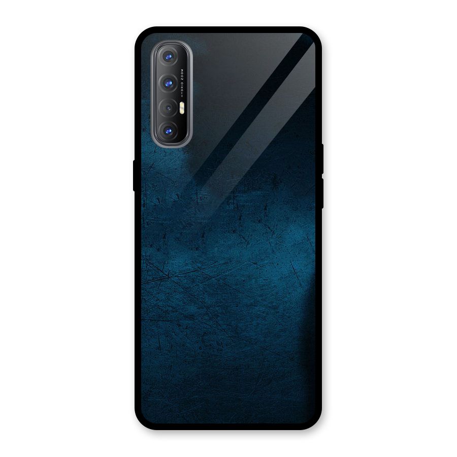 Royal Blue Glass Back Case for Oppo Reno3 Pro