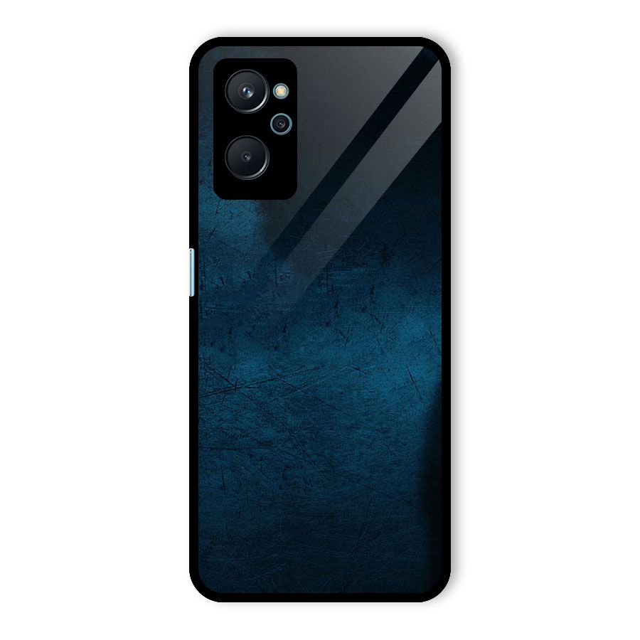 Royal Blue Glass Back Case for Realme 9i