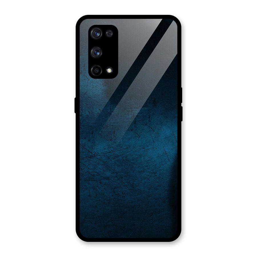 Royal Blue Glass Back Case for Realme X7 Pro