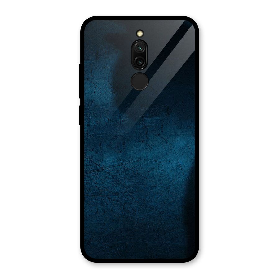 Royal Blue Glass Back Case for Redmi 8