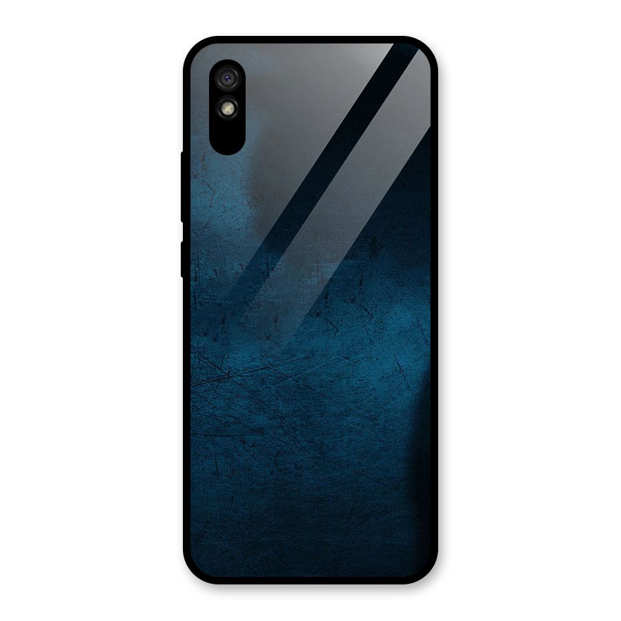 Royal Blue Glass Back Case for Redmi 9i