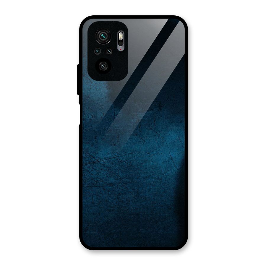 Royal Blue Glass Back Case for Redmi Note 10S