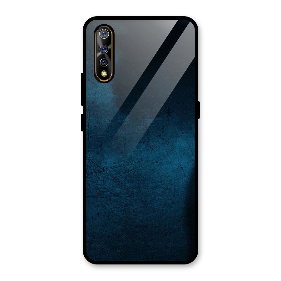 Royal Blue Glass Back Case for Vivo S1