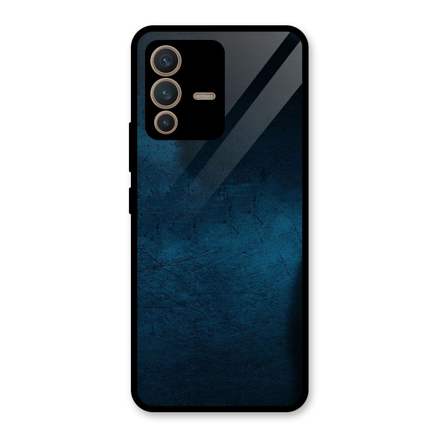 Royal Blue Glass Back Case for Vivo V23 5G