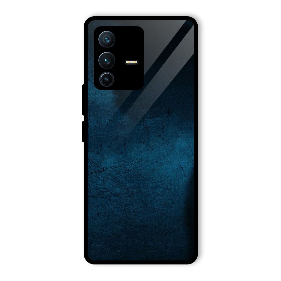 Royal Blue Glass Back Case for Vivo V23 Pro
