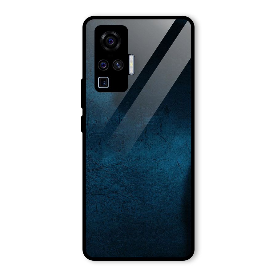 Royal Blue Glass Back Case for Vivo X50 Pro