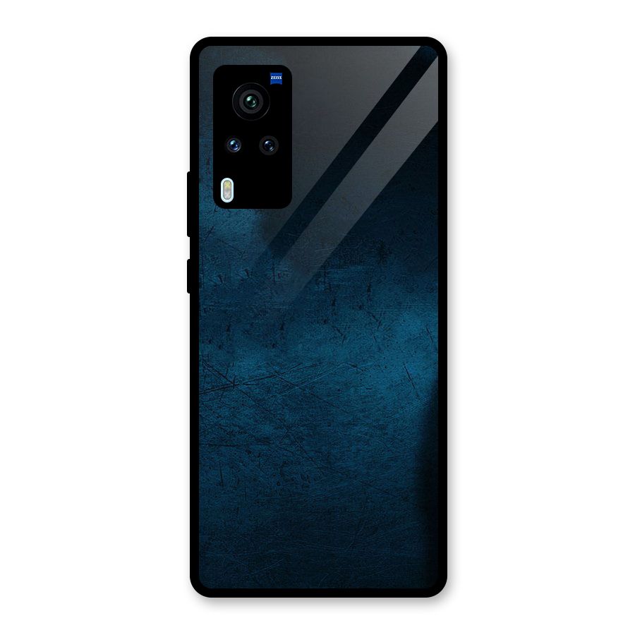 Royal Blue Glass Back Case for Vivo X60 Pro