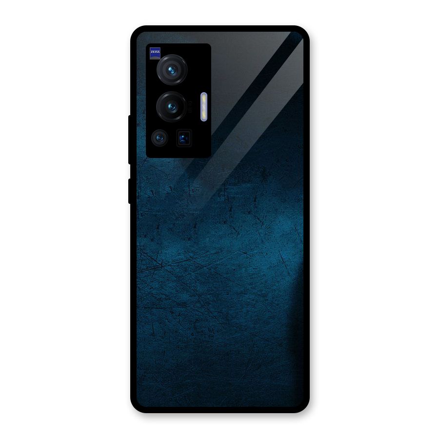 Royal Blue Glass Back Case for Vivo X70 Pro