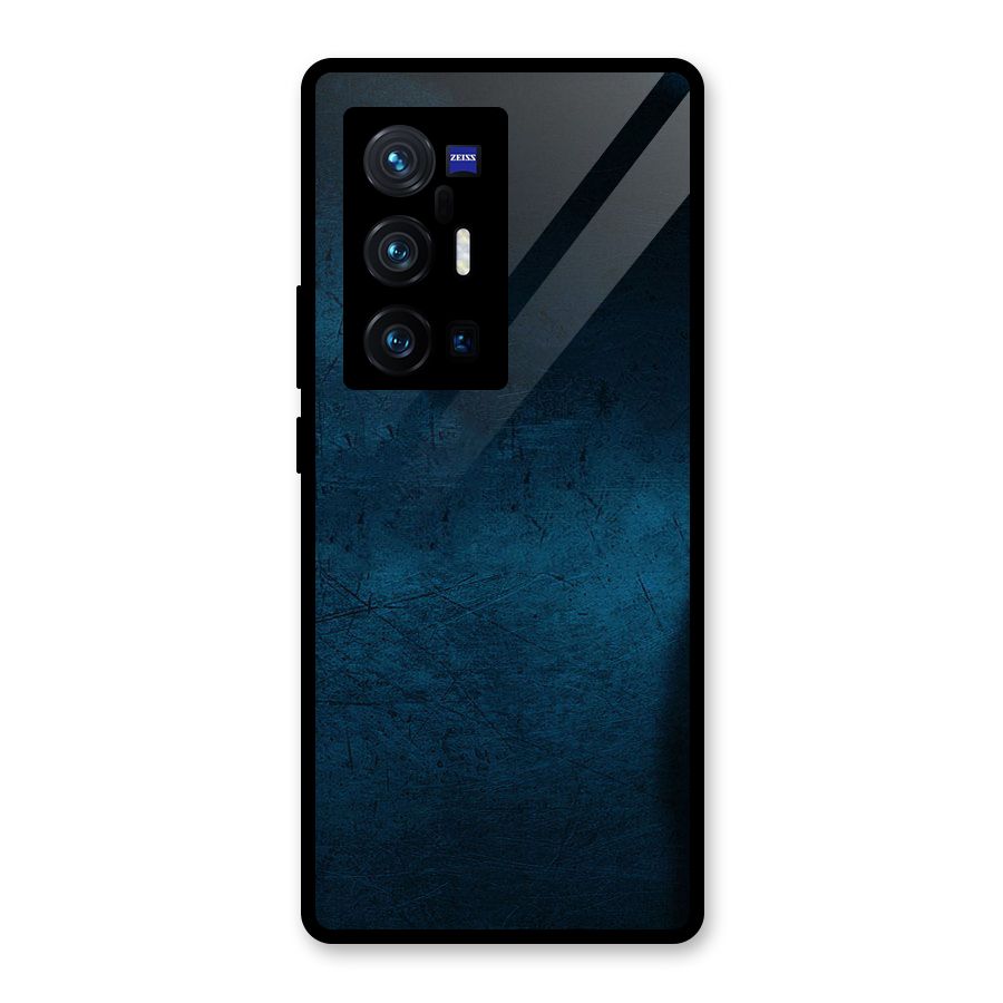 Royal Blue Glass Back Case for Vivo X70 Pro Plus