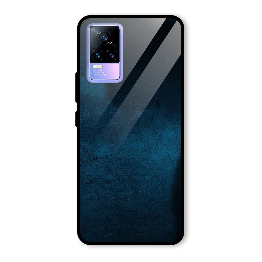 Royal Blue Glass Back Case for Vivo Y73