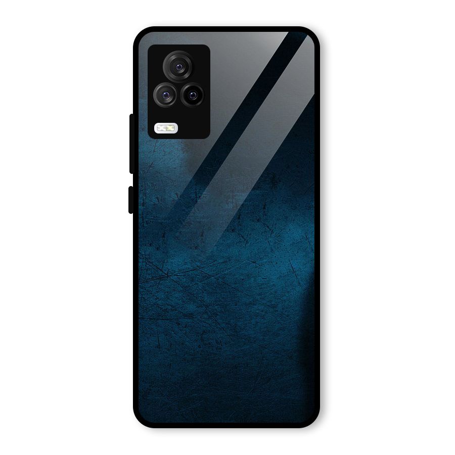 Royal Blue Glass Back Case for Vivo iQOO 7 Legend 5G