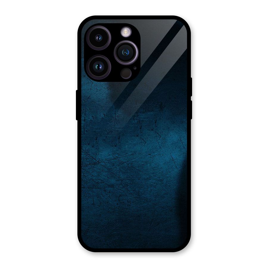 Royal Blue Glass Back Case for iPhone 14 Pro Max