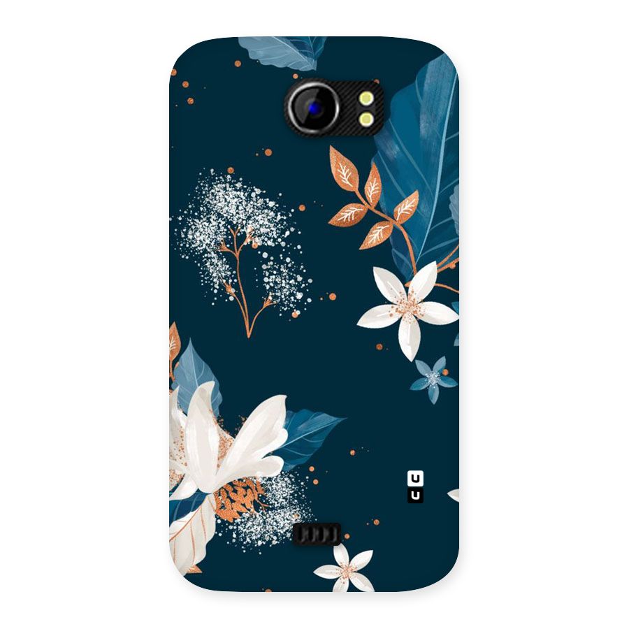 Royal Floral Back Case for Micromax Canvas 2 A110
