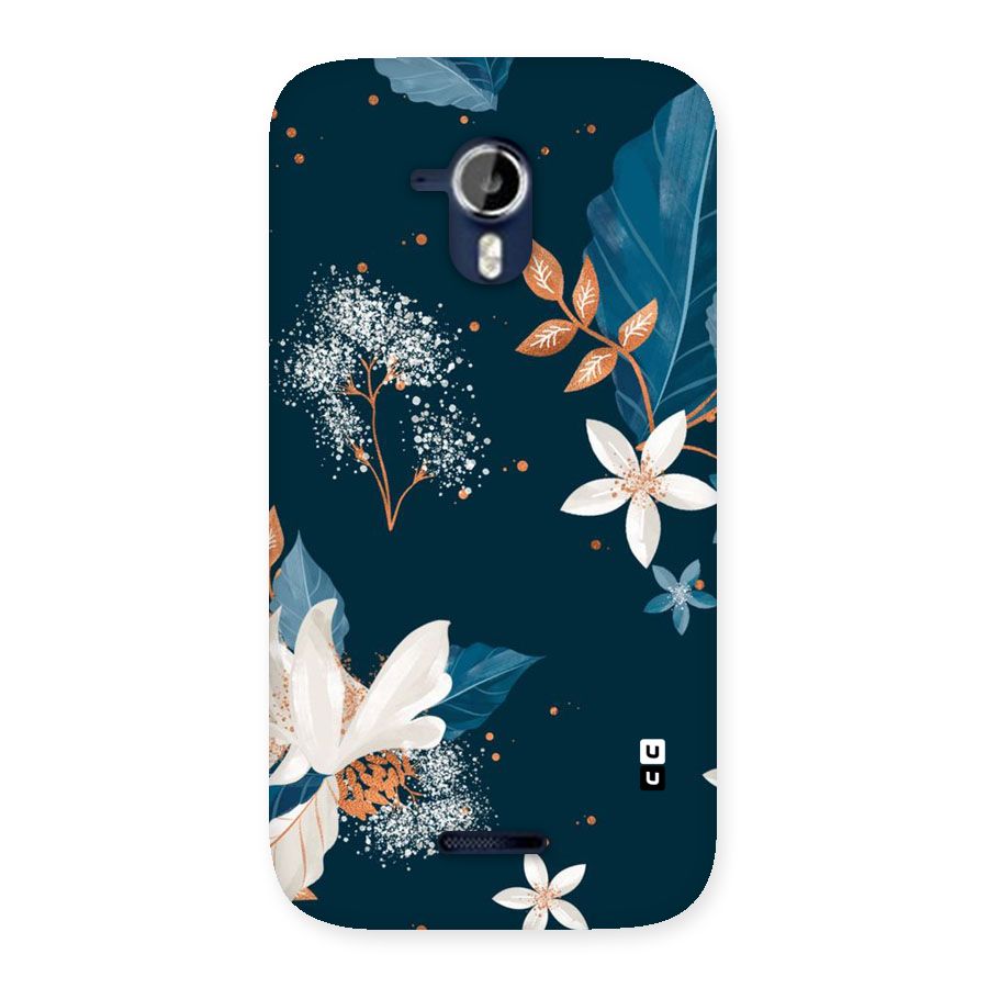 Royal Floral Back Case for Micromax Canvas Magnus A117