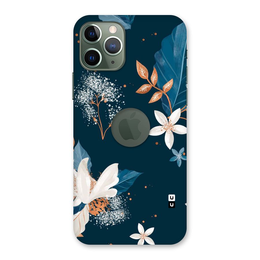 Royal Floral Back Case for iPhone 11 Pro Logo  Cut