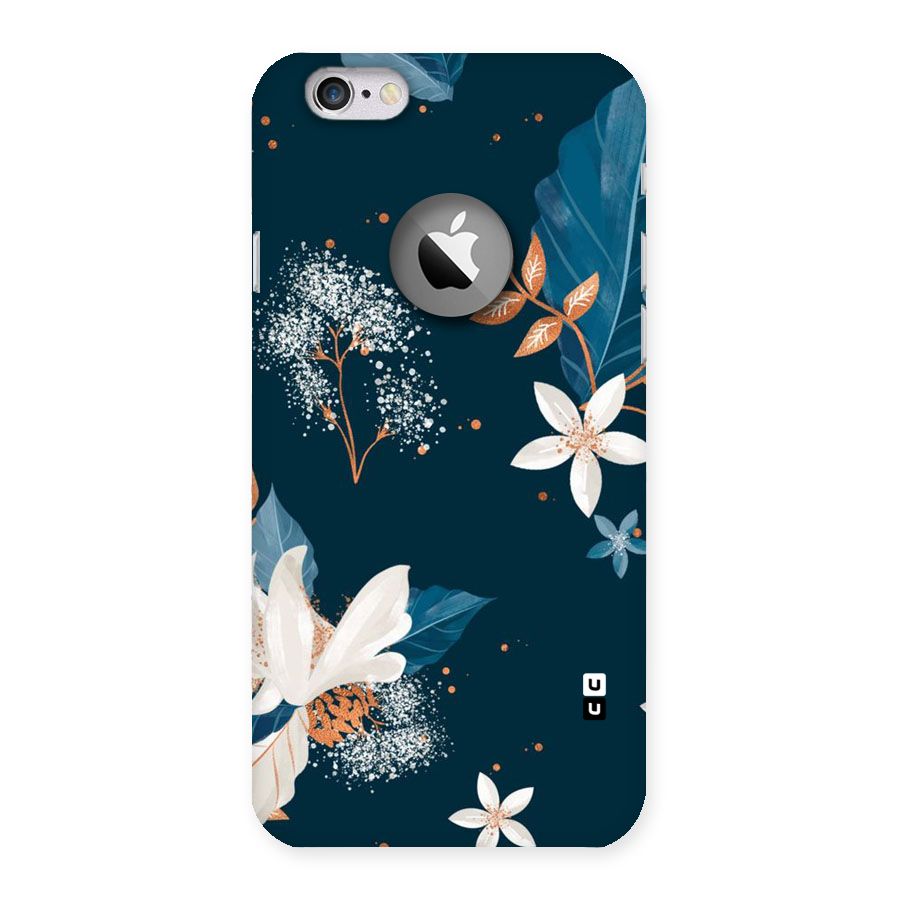 Royal Floral Back Case for iPhone 6 Logo Cut