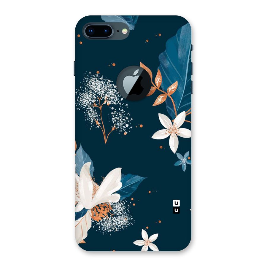 Royal Floral Back Case for iPhone 7 Plus Logo Cut