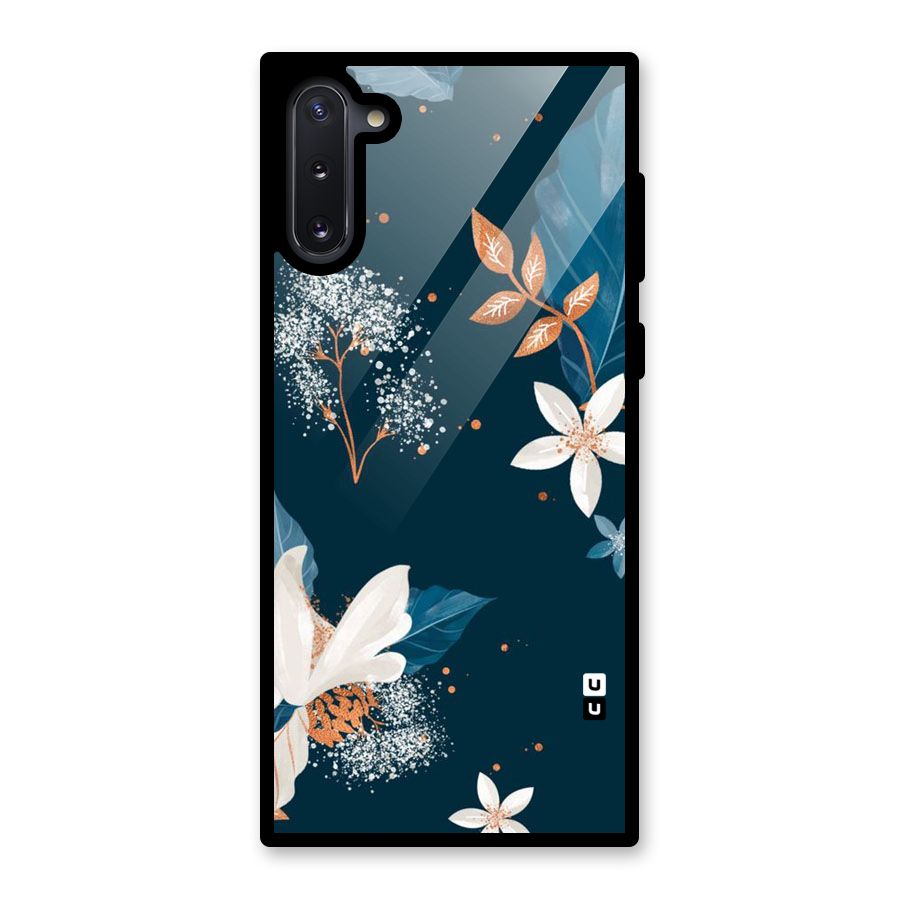 Royal Floral Glass Back Case for Galaxy Note 10