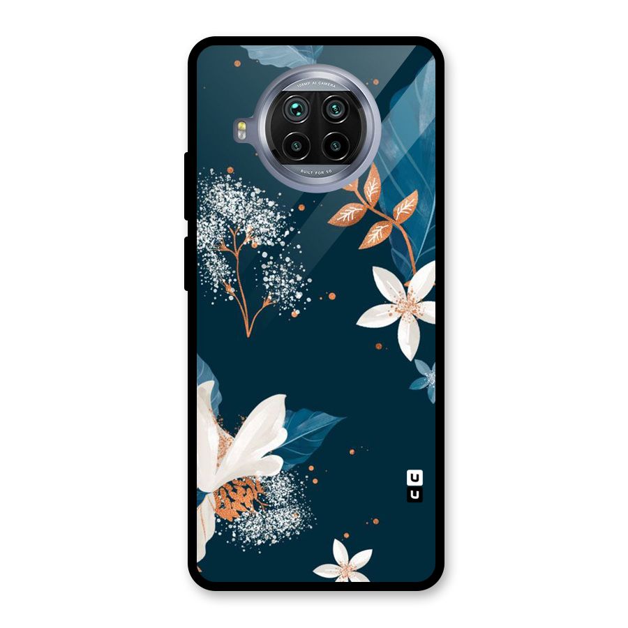 Royal Floral Glass Back Case for Mi 10i